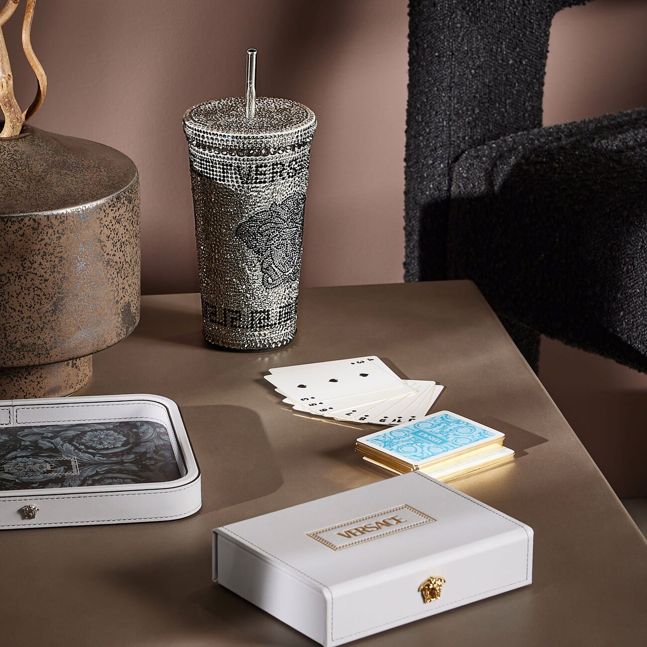 Medusa Playing Cards Box Set versace medusa playing cards box set