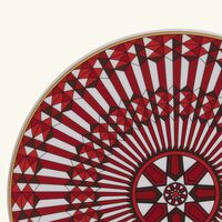 baccarat arcadia bread plate round red 16cm