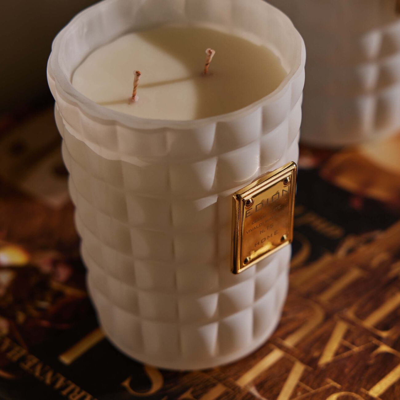 edion cello suite no 15 vivaldi harmony bianca scented candle 300g