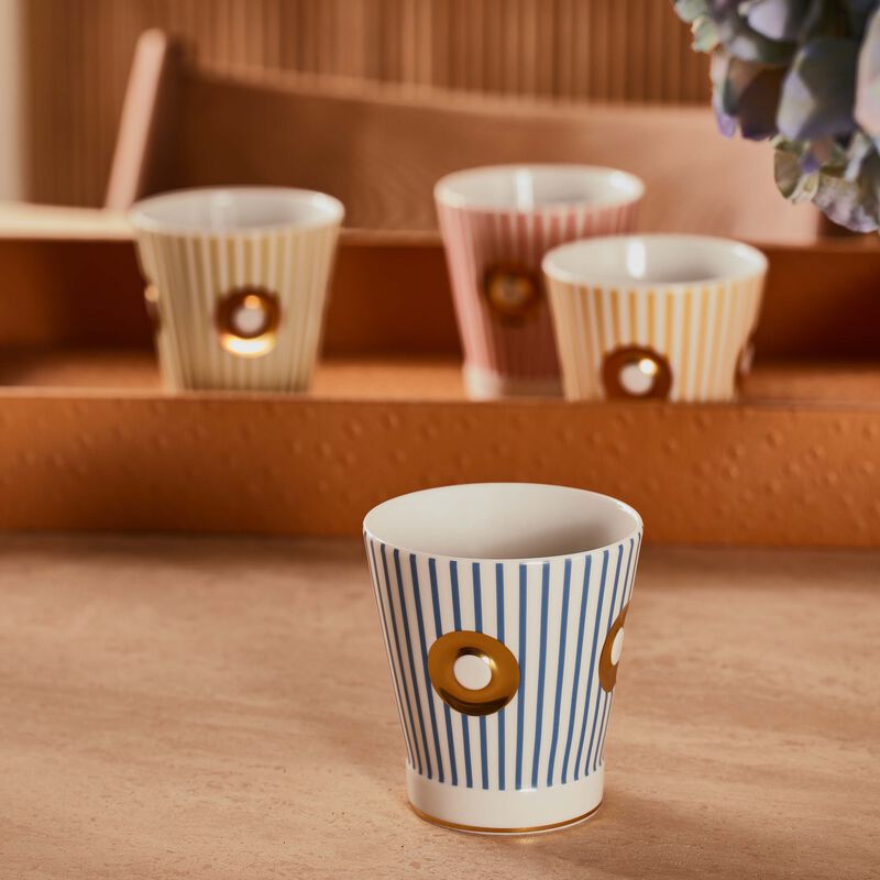 bernardaud delphos eolie drinking glass blue