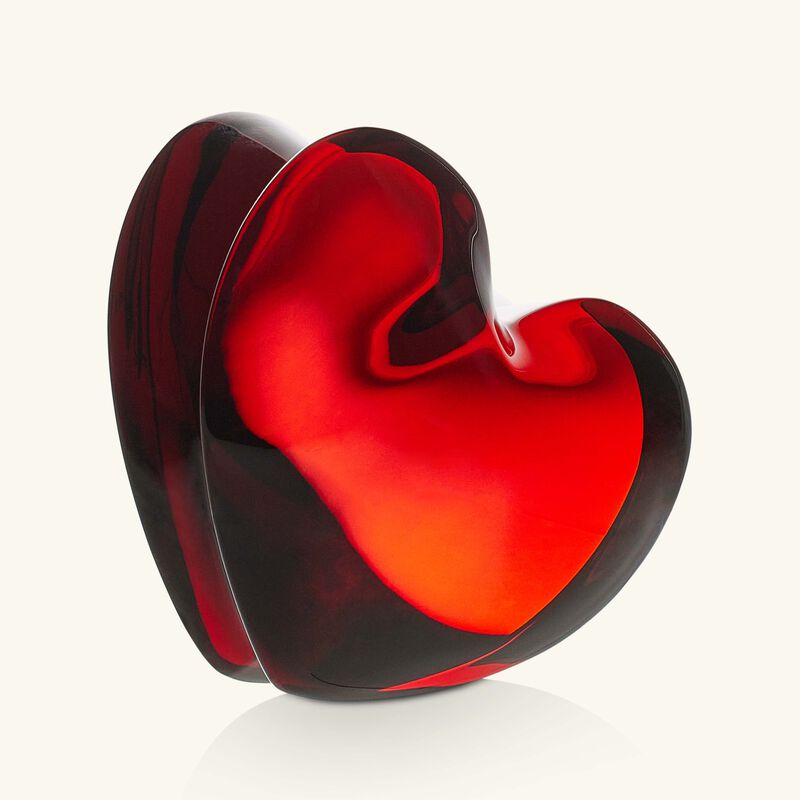 Zinzin Heart Figurine Mini Red baccarat zinzin heart figurine mini red