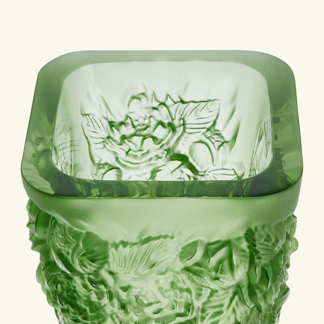 Pivoines Vase Mini Green lalique pivoines vase mini green