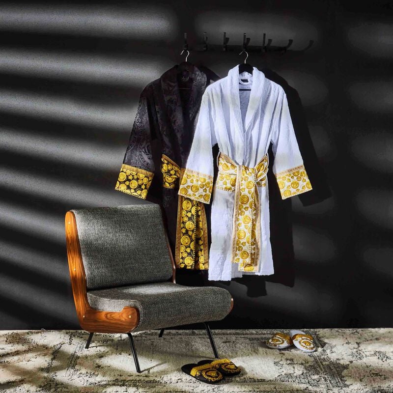 versace medusa amplified bath robe large white