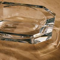 باكارا صينية الحلى والمجوهرات أوكتوجون بتصميم شفاف مستطيل الشكل   بالحجم الصغير