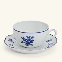 bernardaud chateaubriand couleur tea cups   saucer blue set of 4