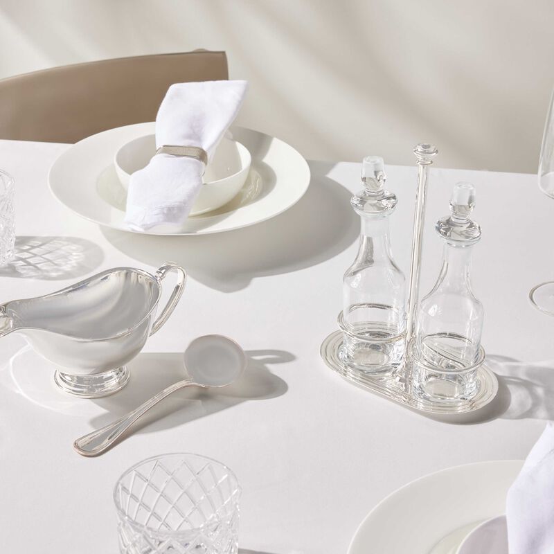 christofle albi oil   vinegar cruet silver plated