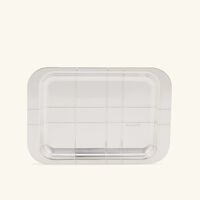 christofle graphik serving tray rectangular small silver plated