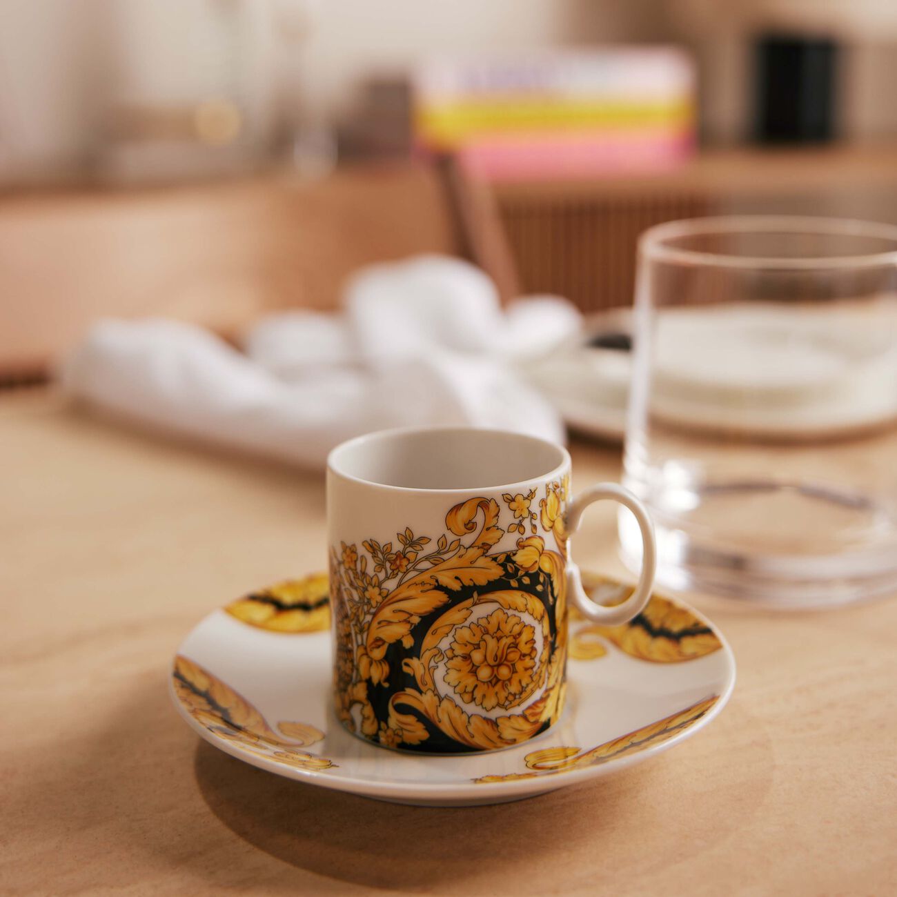 Barocco 92 Espresso Cup & Saucer versace barocco 92 espresso cup saucer