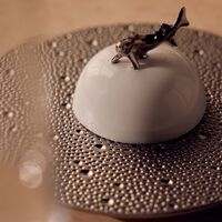 bernardaud ecume serving platter round silver 18cm