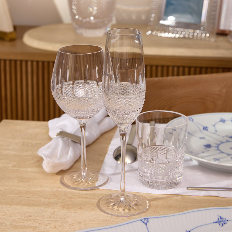 waterford mastercraft irish champagne glasses set of 2