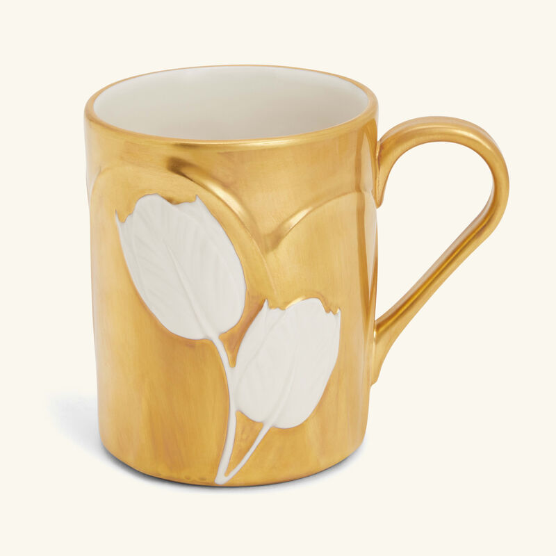 villari tulip mug gold