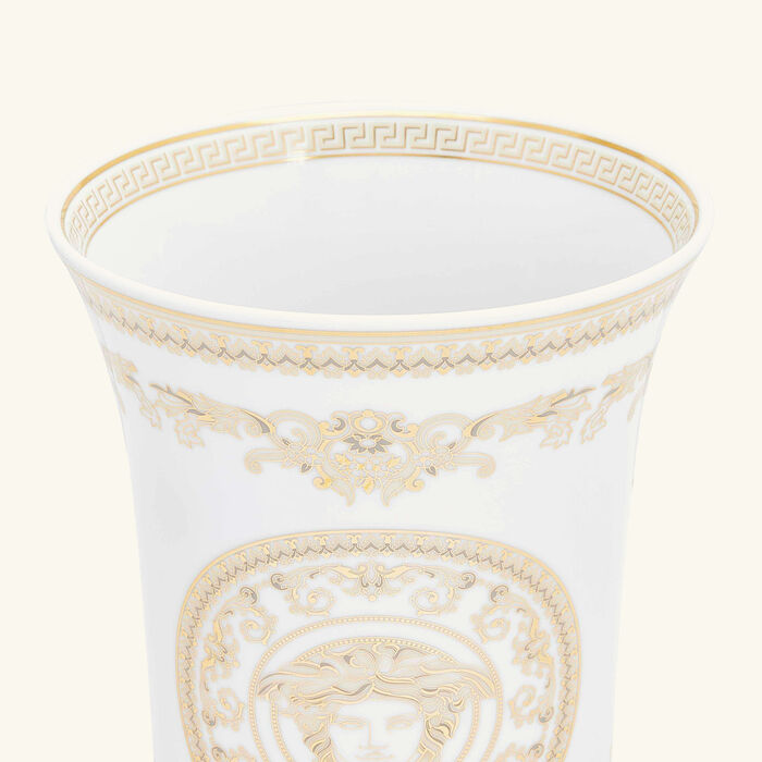 versace medusa gala vase small white