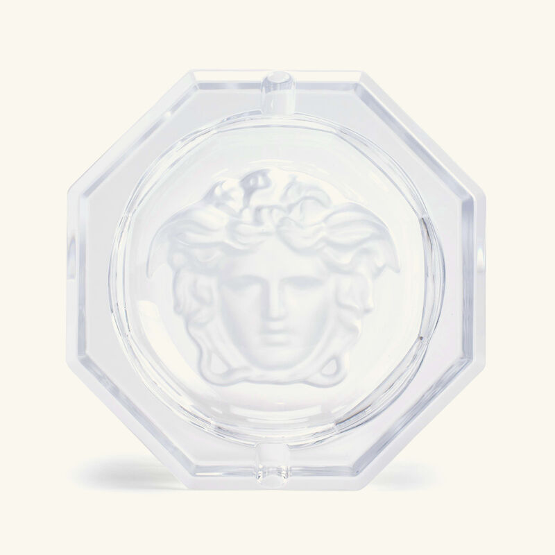 Medusa Lumiere Ashtray Octagonal Small Clear versace medusa lumiere ashtray octagonal small clear