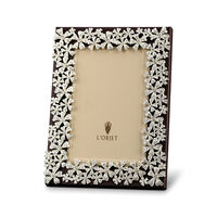 Garland Frame With White Crystals 4"X6", small
