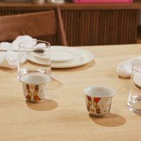 silsal hessa arabic coffee cup white set of 6