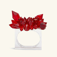 kim seybert zenith napkin ring red set of 4