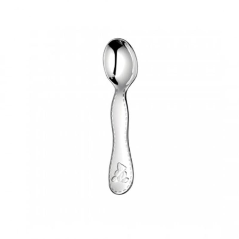Charlie Bear Silver Plated Baby Spoon, large