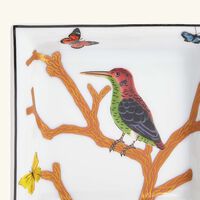 Aux Oiseaux Ashtray Square Small Gold bernardaud aux oiseaux ashtray square small gold