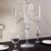 baccarat mille nuits candlelabra clear 3 candles