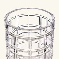 Hudson Plaid Vase Medium Clear ralph lauren home hudson plaid vase medium clear