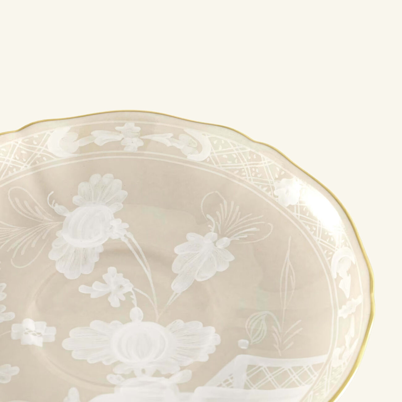 Oriente Italiano Mergina Tea Saucer Beige ginori 1765 oriente italiano mergina tea saucer beige