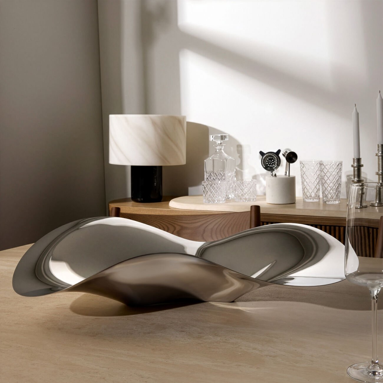 georg jensen indulgence serving tray clear