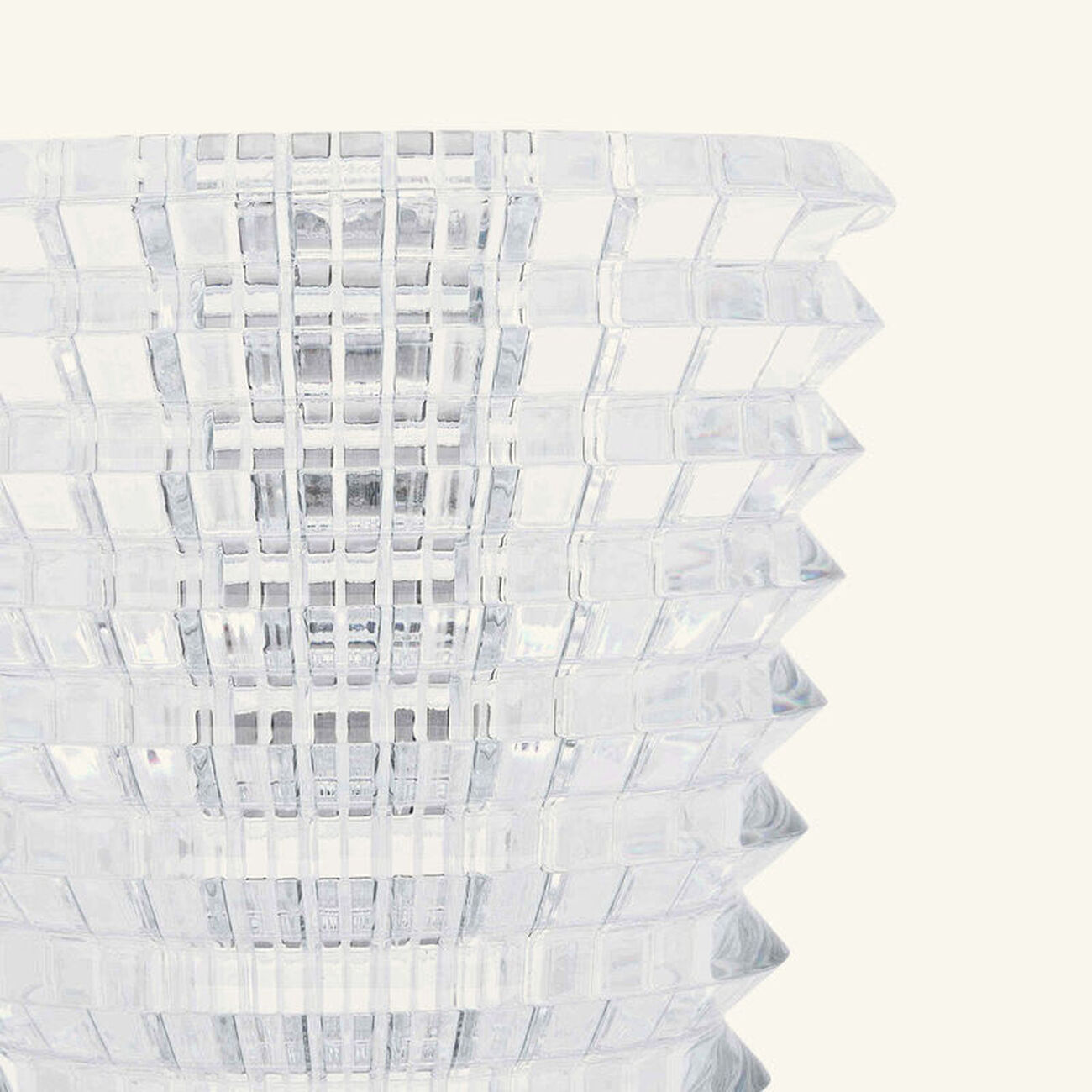 باكارا مزهرية آي دائرية متوسط شفافة