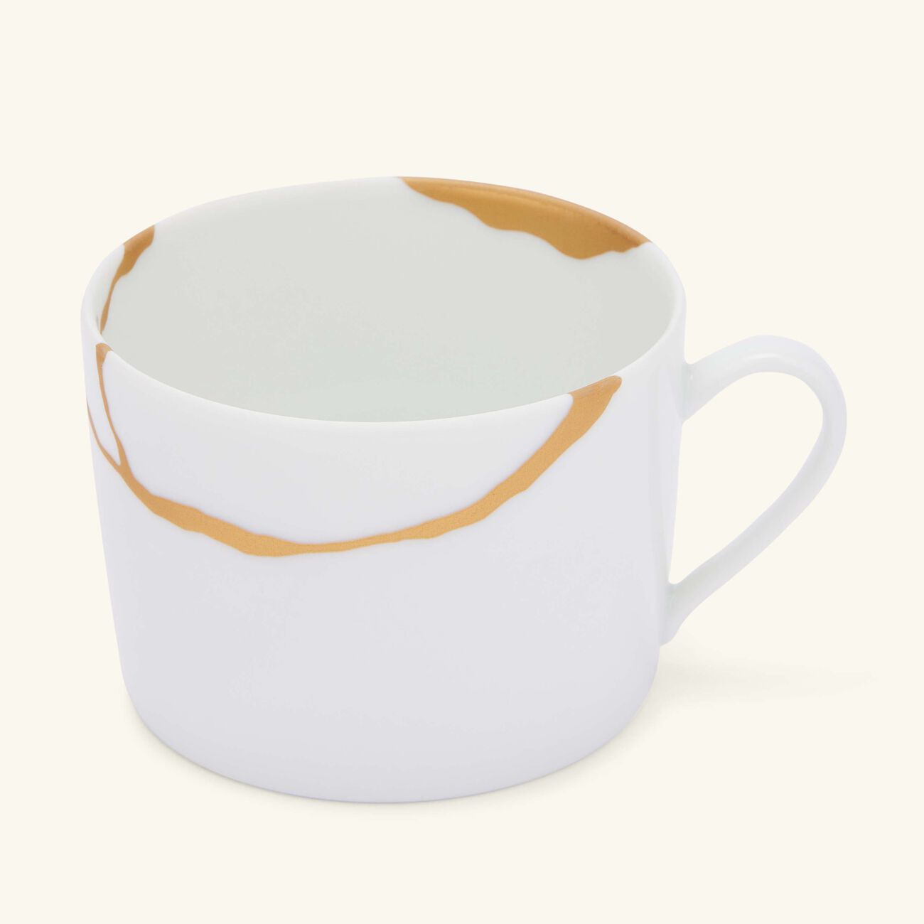 Kintsugi Charbon Teacups And Saucers - Set Of 2 bernardaud kintsugi charbon teacups and saucers set of 2
