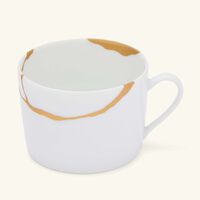Kintsugi Charbon Teacups And Saucers - Set Of 2 bernardaud kintsugi charbon teacups and saucers set of 2