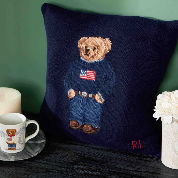 ralph lauren home polo bear wool throw pillow