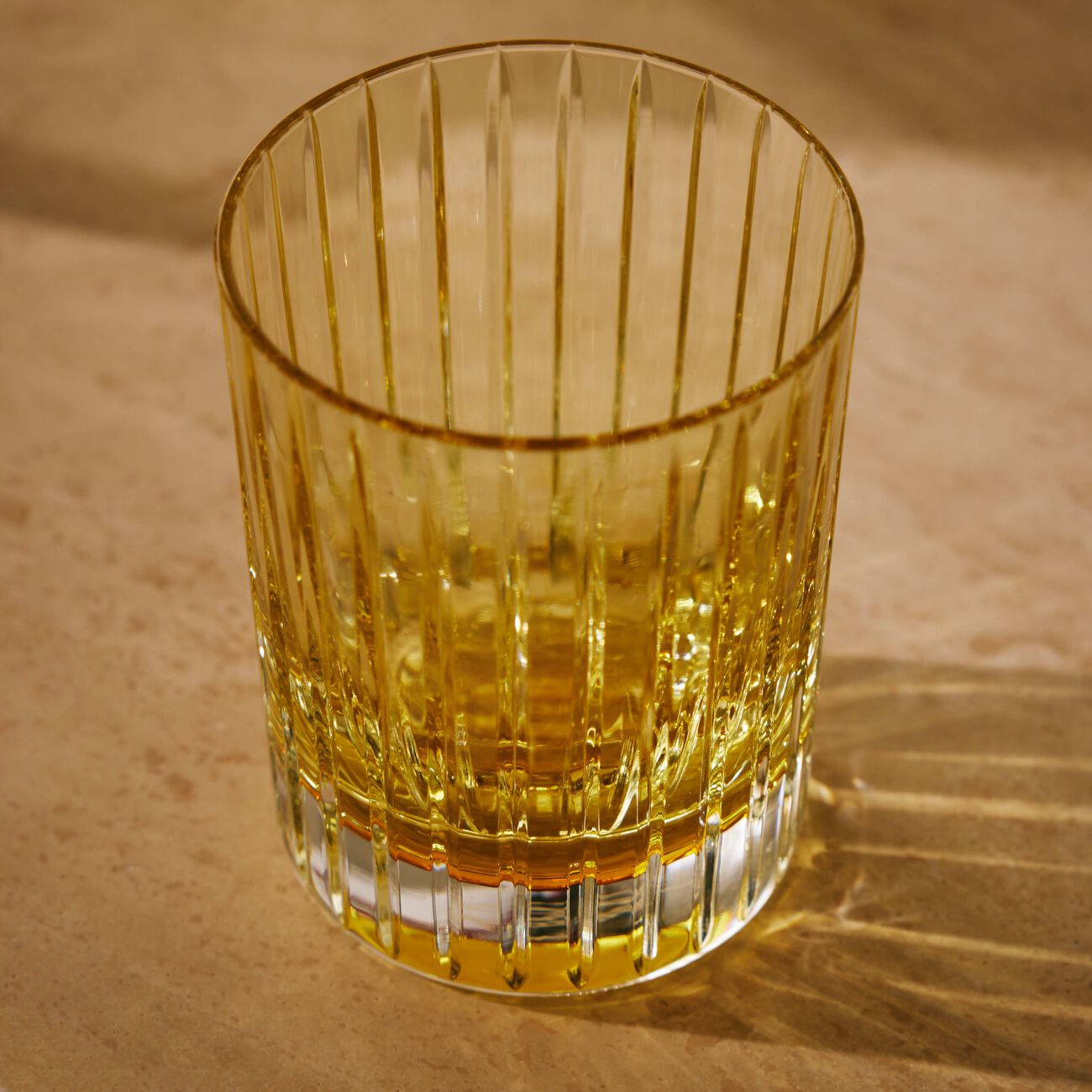 baccarat harmonie drinking glass yellow set of 2