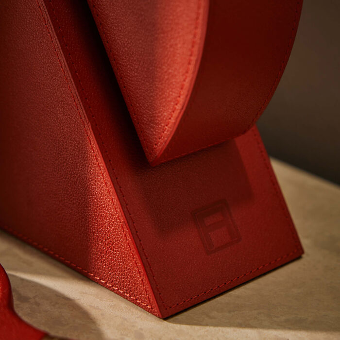 Cubist Right Bookend Red assouline cubist right bookend red