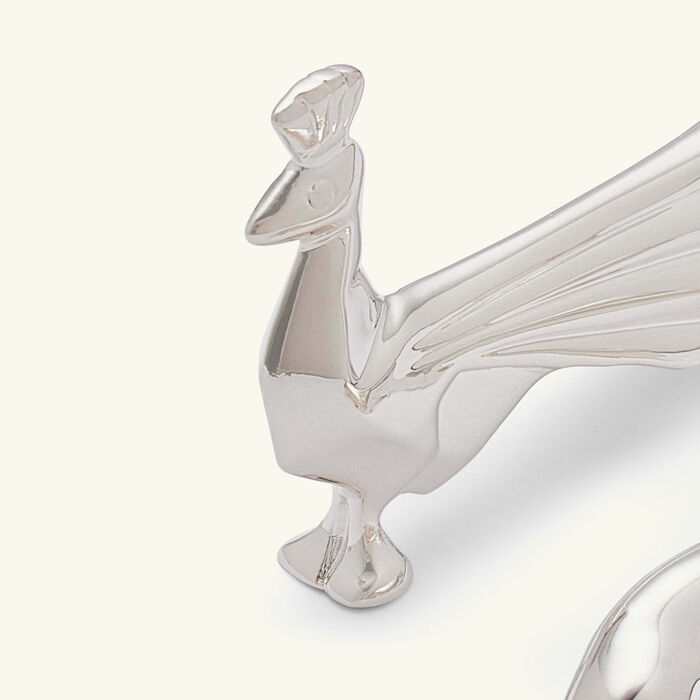 christofle gallia knife rest peacock dove silver plated set of 2