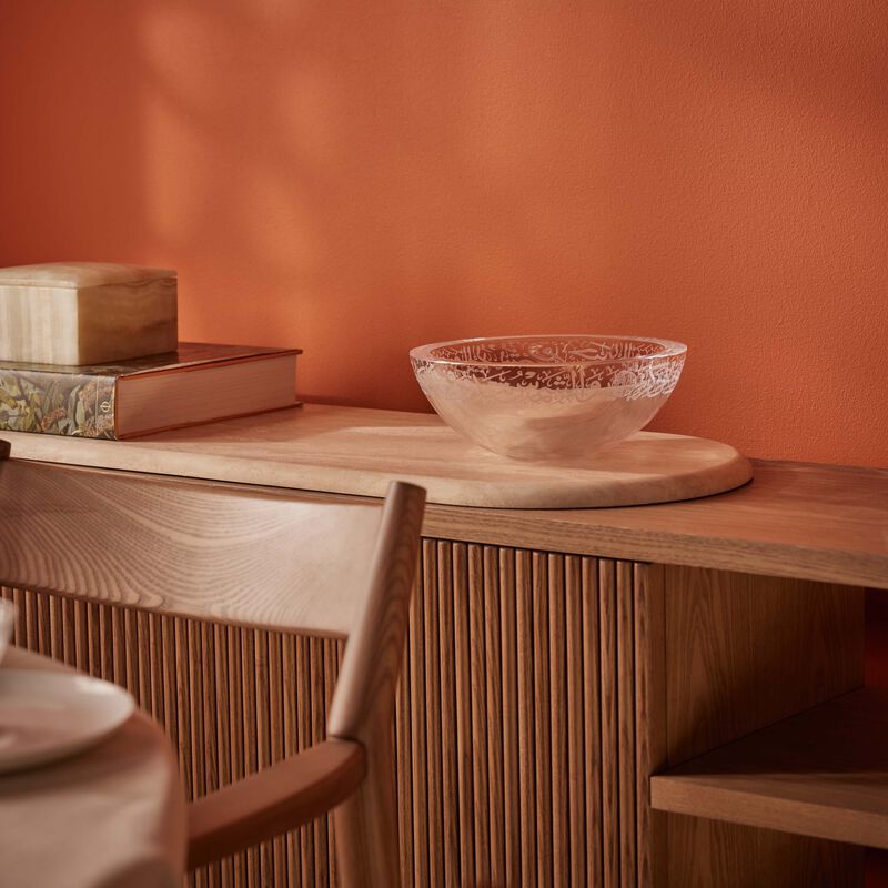 دملاج وعاء  ثلث  الشفاف للتقديم