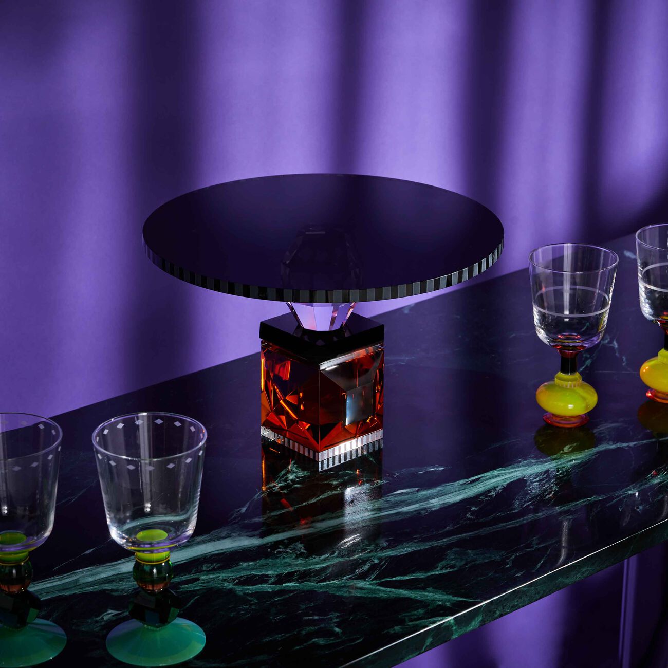 reflections copenhagen savannah crystal cake stand