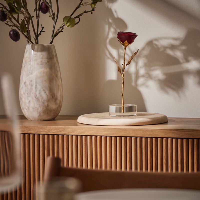 Eternal Rose Figurine Medium Red daum eternal rose figurine medium red