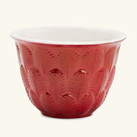 villari peacock arabic coffee cup red