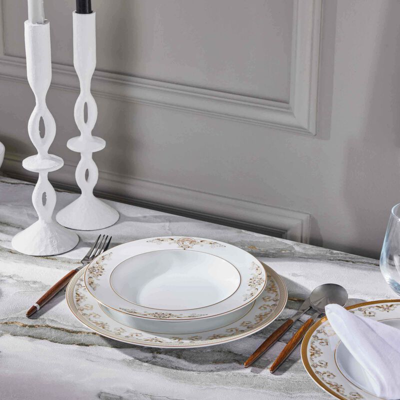 versace medusa gala dinner plate round white 22cm