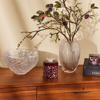 lalique fourrure centerpiece clear