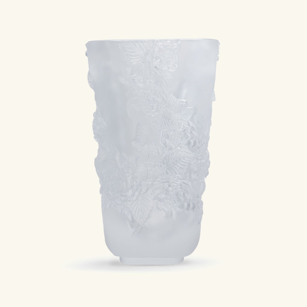 Pivoines Vase Medium Clear lalique pivoines vase medium clear