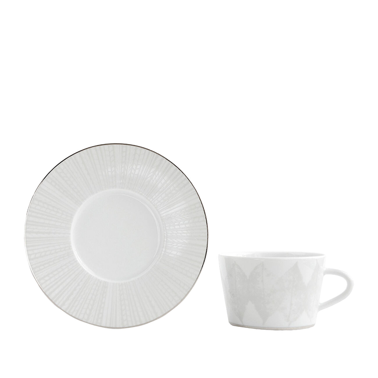 bernardaud silva tea cup   saucer   set of 2