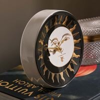 Giorno e Notte Desk Clock Black fornasetti giorno e notte desk clock black