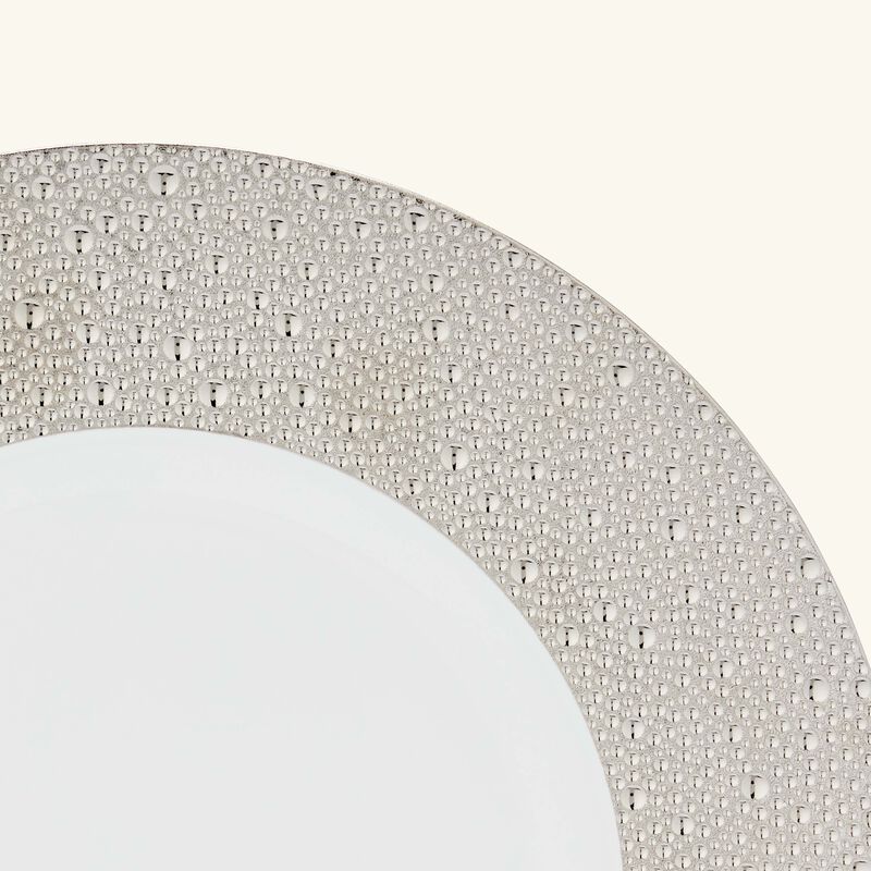Ecume Serving Plate Round Silver 31cm bernardaud ecume serving plate round silver 31cm
