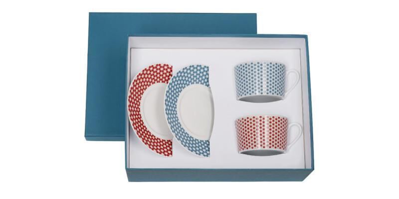 christofle madison 6 tea cup   saucer set of 2