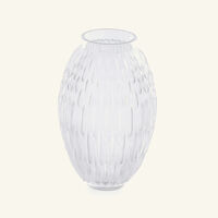 Plumes Vase Large Clear lalique plumes vase large clear