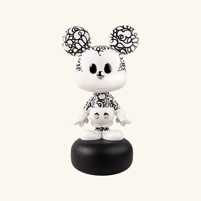 Doodle Mickey Scuplture Large Black lladro doodle mickey scuplture large black