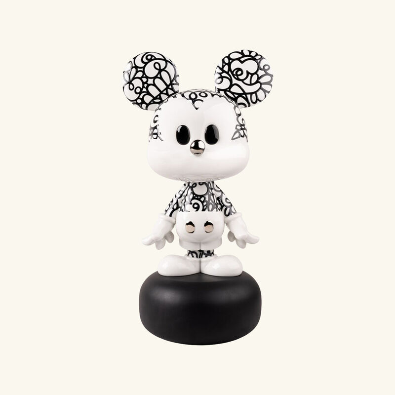 Doodle Mickey Scuplture Large Black lladro doodle mickey scuplture large black