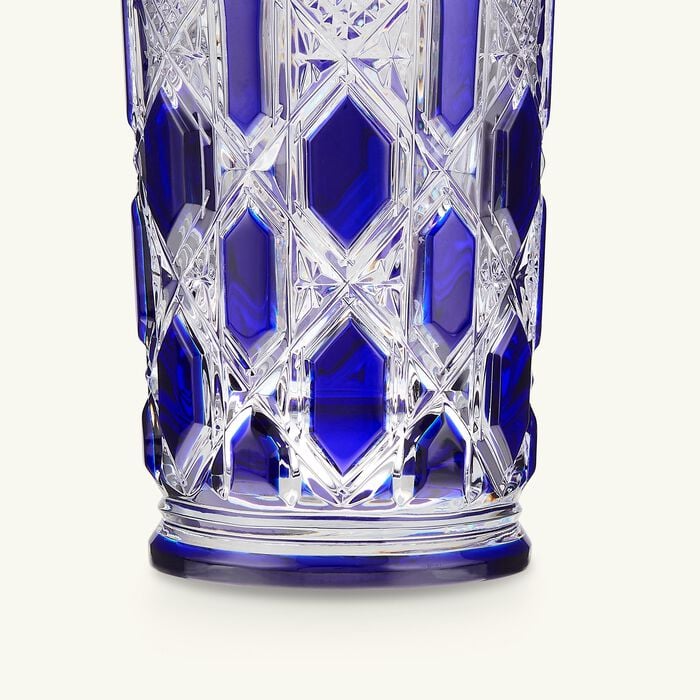baccarat tsar highball drinking glass blue