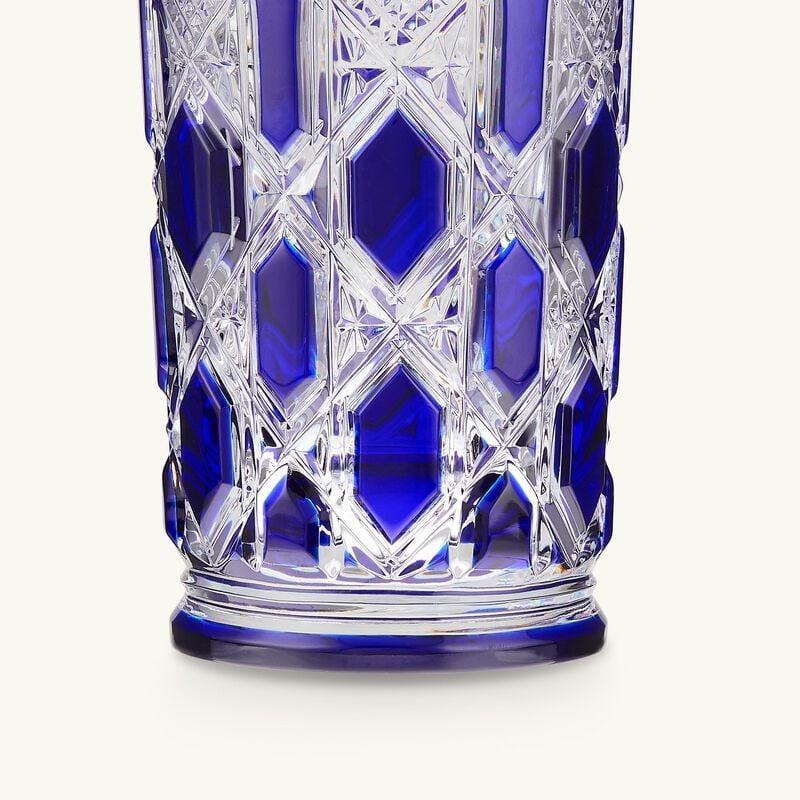 baccarat tsar highball drinking glass blue
