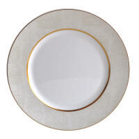 Sauvage Blanc Rim Soup Plate, small